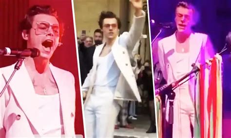 WATCH: Harry Styles Performed At Gucci's Afterparty 